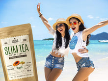Laden Sie das Bild in den Galerie-Viewer, SLIM TEA - Abnehmen Schnell &amp; Fettverbrenner - Grüner Tee lose, Mate, Ingwer, Löwenzahn, weißer Tee, Hibiscus, Schachtelhalm, Brennessel, Papaya, Kardamom - Antioxidantien - Natürliche Zutaten 100g