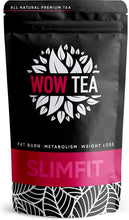 Laden Sie das Bild in den Galerie-Viewer, WOW TEA SlimFit Tee - Natürlicher Diät Tee zur Körperformung | Tee-Komplex von grünem Tee und Yerba Mate| Diät Tee und Slim Tee zum Entgiftung | 150g, Made in EU