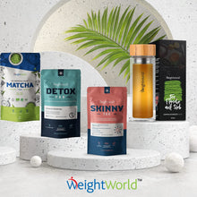 Laden Sie das Bild in den Galerie-Viewer, Skinny Tea - 28 Tage Kräuter Tee Kur ohne Zusätze - Grüntee, Oolong &amp; Pu Erh Tee mit Ingwer für Ihren Erfolg &amp; Aktivität - Geprüfte, Pflanzliche Zutaten - 28 Teebeutel - Skinny Tee - Von WeightWorld