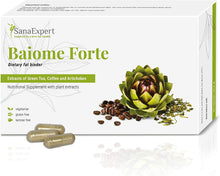 Laden Sie das Bild in den Galerie-Viewer, SanaExpert Baiome Forte, pflanzlicher Fettbinder zum Abnehmen, mit Artischocke Kaktus, Grüntee, Grüner Kaffee, vegetarisch, glutenfrei, 60 Kapseln