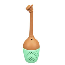 Laden Sie das Bild in den Galerie-Viewer, Funny Hand Gestures Tea Silicone Gesture Teapot Black Tea Strainer Loose Leaf Herbal Spice Tea Brewing Tools